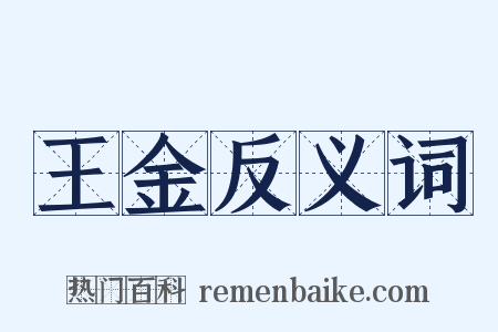 王金反义词是什么意思的图片